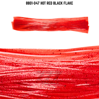 8801-047 Hot Red Black Flake Skirt Tab