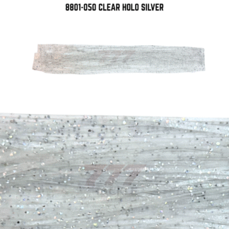 8801-050 Clear Holo Silver Skirt Tab