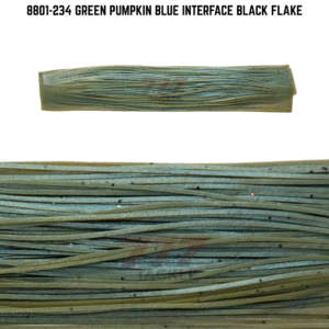 8801-234 Green Pumpkin Blue Interface Black Flake Skirt Tab