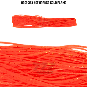 8801-262 Hot Orange Gold Flake Skirt Tab