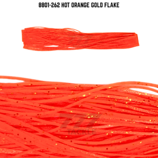 8801-262 Hot Orange Gold Flake Skirt Tab