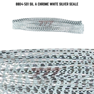 8804-501 Sil A Chrome White Silver Scale Skirt Tab