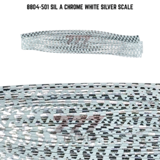 8804-501 Sil A Chrome White Silver Scale Skirt Tab