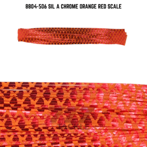 8804-506 Sil A Chrome Orange Red Scale Skirt Tab