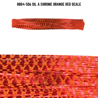 8804-506 Sil A Chrome Orange Red Scale Skirt Tab
