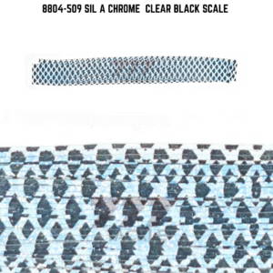 8804-509 Sil A Chrome Clear Black Scale Skirt Tab