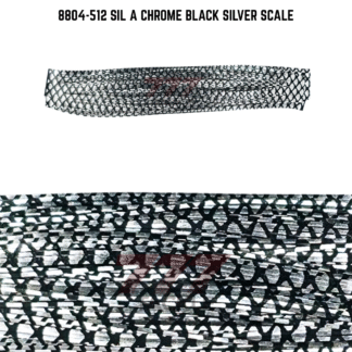 8804-512 Sil A Chrome Black Silver Scale Skirt Tab