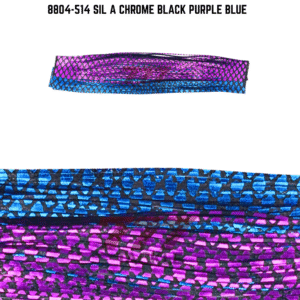 8804-514 Sil A Chrome Black Purple Blue Skirt Tab