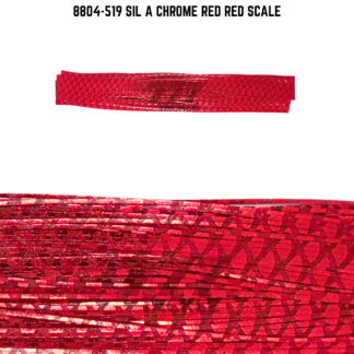 8804-519 Sil A Chrome Red Red Scale Skirt Tab