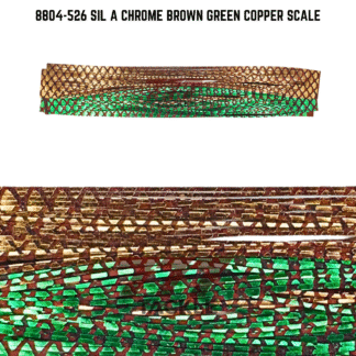 8804-526 Sil A Chrome Brown Green Copper Scale Skirt Tab