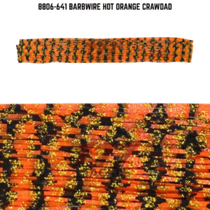 8806-641 Barbwire Hot Orange Crawdad Skirt Tap