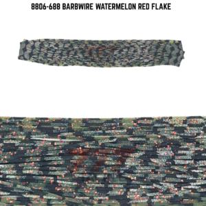 8806-688 Barbwire Watermelon Red Flake Skirt Tab