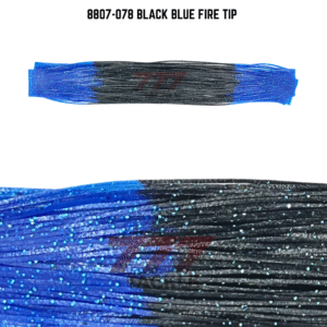 8807-078 Black Blue Fire Tip Skirt Tab