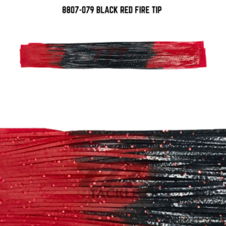 8807-079 Black Red Fire Tip Skirt Tab