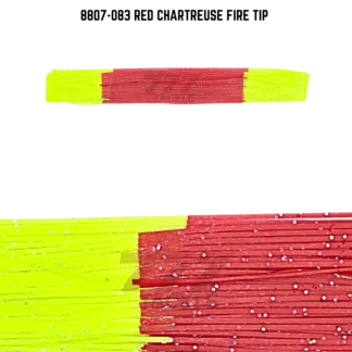 8807-083 Red Chartreuse Fire Tip Skirt Tab