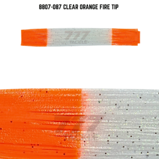 8807-087 Clear Orange Fire Tip Skirt Tab