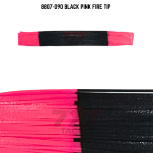 8807-090 Black Pink Fire Tip Skirt Tab