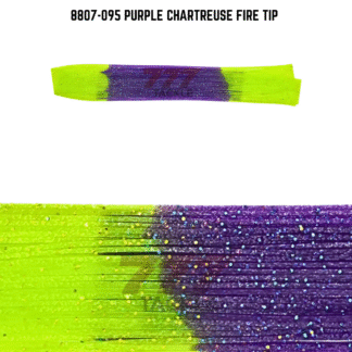 8807-095 Purple Chartreuse Fire Tip Skirt Tab