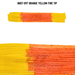 8807-097 Orange Yellow Fire Tip Skirt Tab