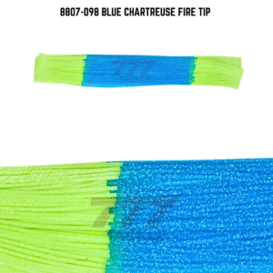 8807-098 Blue Chartreuse Fire Tip Skirt Tab