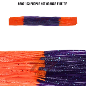 8807-102 Purple Hot Orange Fire Tip Skirt Tab
