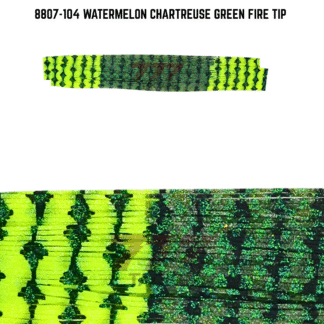 8807-104 Watermelon Chartreuse Green Fire Tip Skirt Tab