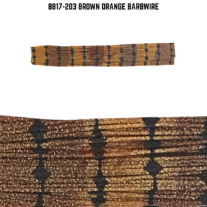 8817-203 Brown Orange Barbwire Skirt Tab