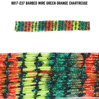 8817-237 Barbed Wire Green Orange Chartreuse Skirt Tab