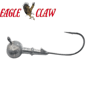 Football Bass Fishing Jig Eagle Claw Hook No Weedguard