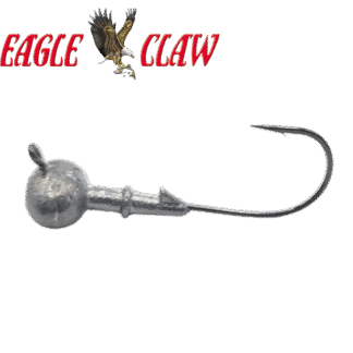 Football Bass Fishing Jig Eagle Claw Hook No Weedguard