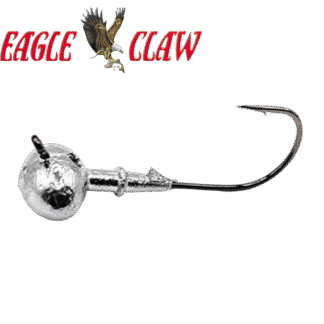 Football Weedless Bass Fishing Jig Eagle Claw Hook