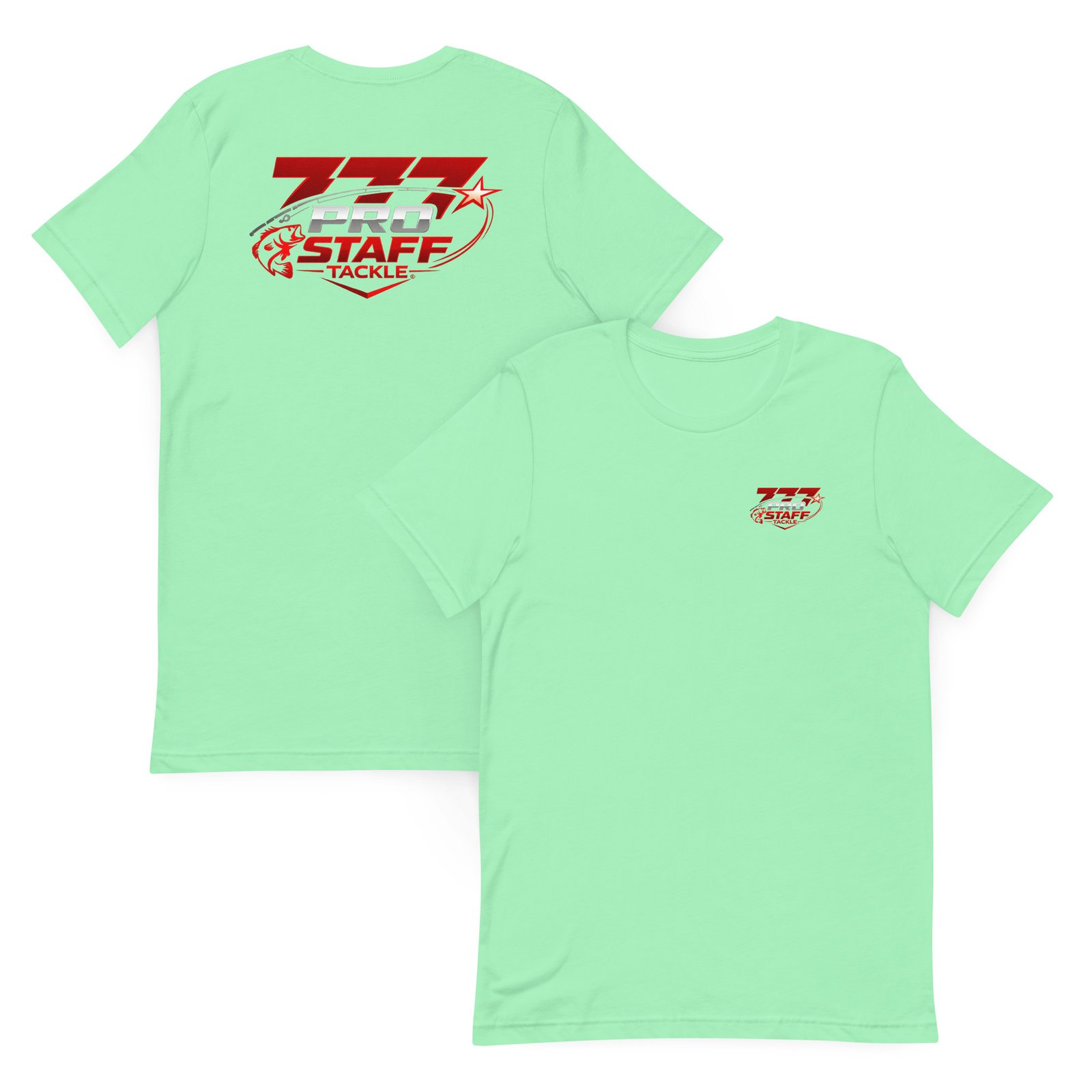 Unisex-staple-t-shirt-mint-front-and-back-69c41b617bf81. Jpg - 777 tackle