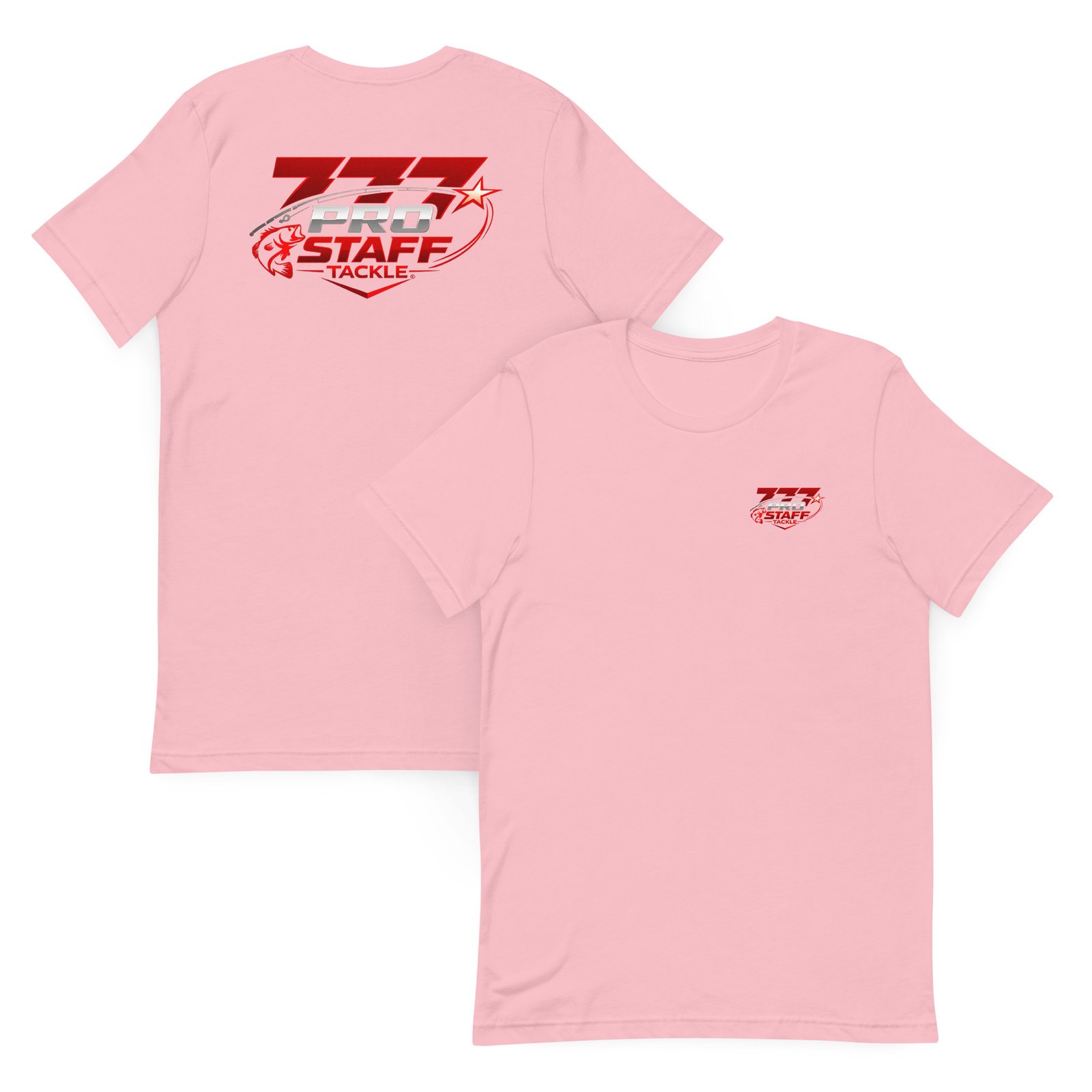 Unisex-staple-t-shirt-pink-front-and-back-69c41b617b867. Jpg - 777 tackle