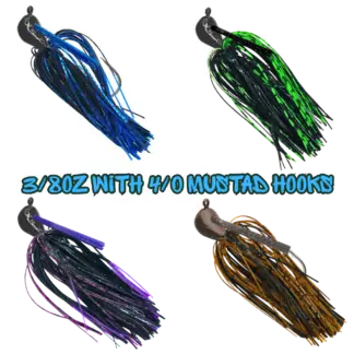 Arky Weedless Jig - 3/8oz - 4/0 Mustad - Weekly Special 4 Pack